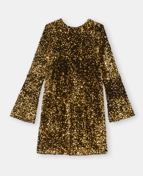 Robe courte dos V avec sequins - PIMKIE - 4