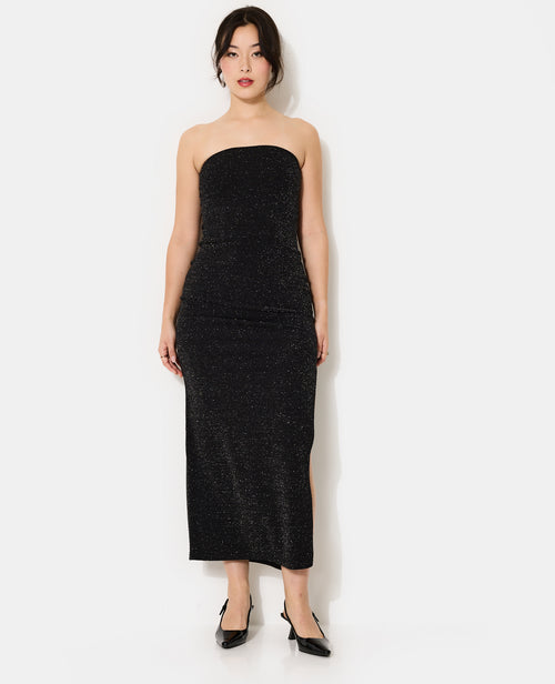 Robe bustier en maille stretch avec lurex - PIMKIE - 1