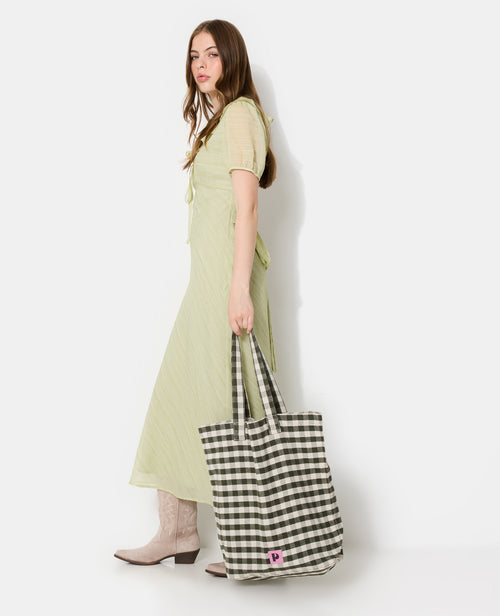 Robe longue avec col volanté et ceinture à nouer - PIMKIE - 8