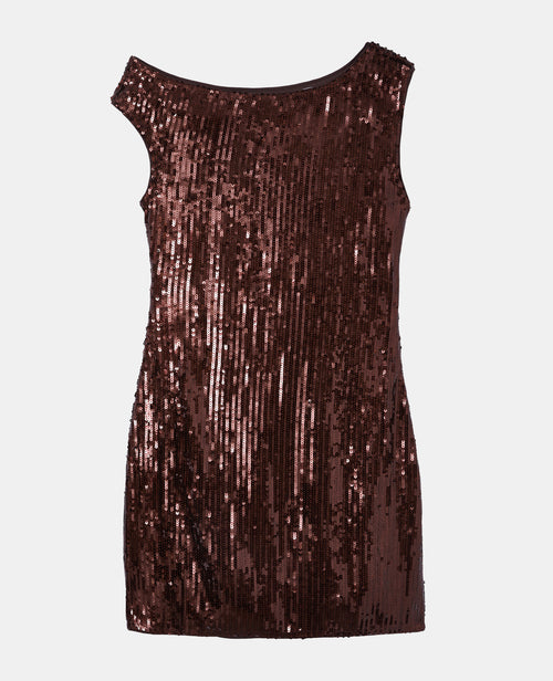 Robe courte asymétrique avec sequins - PIMKIE - 4
