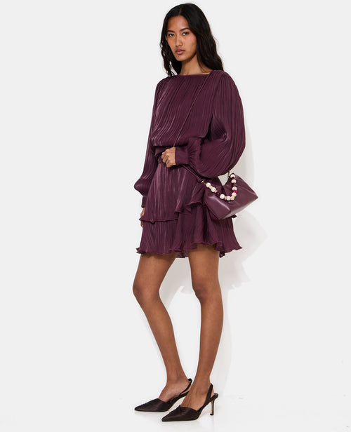 Robe en tissu brillant avec effet drapé - PIMKIE - 3