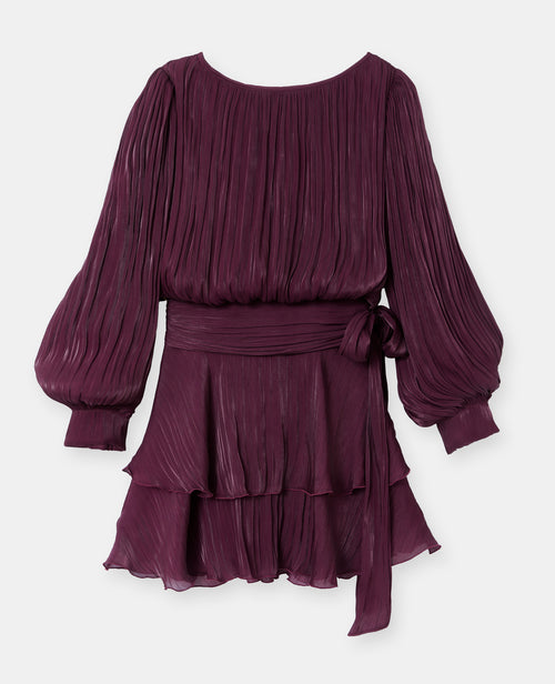 Robe en tissu brillant avec effet drapé - PIMKIE - 4