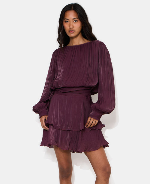 Robe en tissu brillant avec effet drapé - PIMKIE - 5