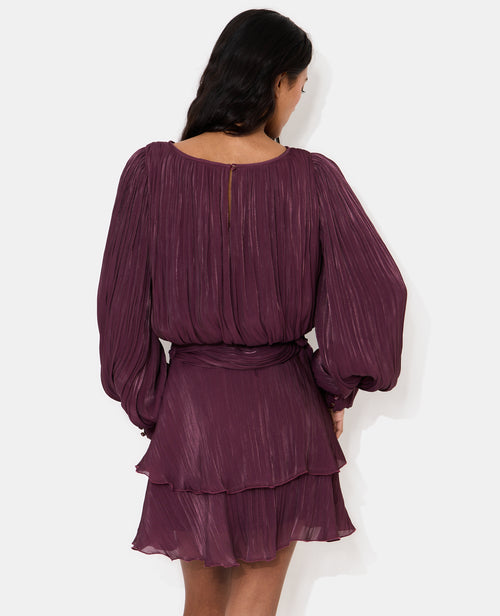 Robe en tissu brillant avec effet drapé - PIMKIE - 6