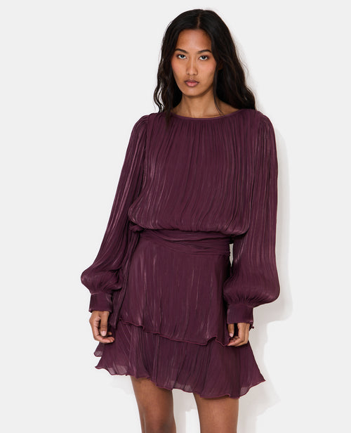 Robe en tissu brillant avec effet drapé - PIMKIE - 8