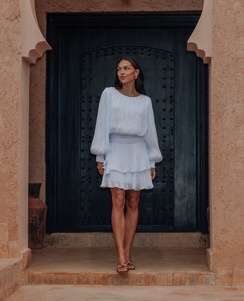 Robe en tissu brillant avec effet drapé - PIMKIE - 1