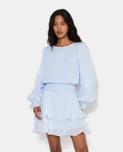 Robe en tissu brillant avec effet drapé - PIMKIE - 5