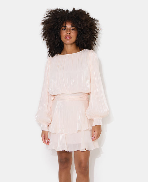 Robe en tissu brillant avec effet drapé - PIMKIE - 3