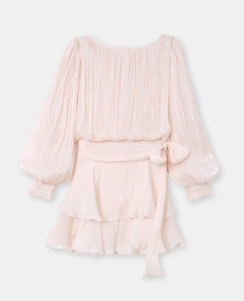 Robe en tissu brillant avec effet drapé - PIMKIE - 4