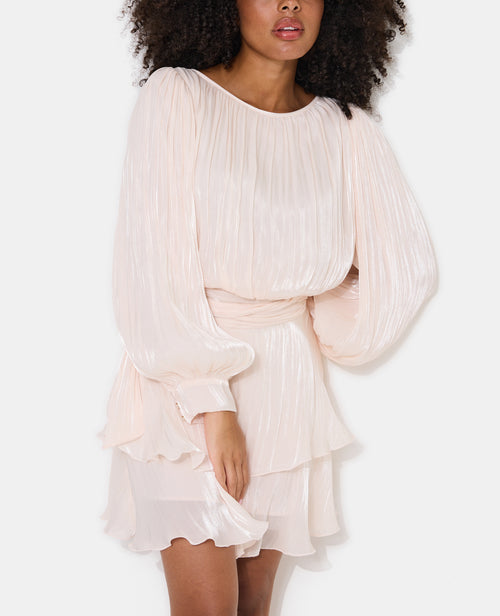 Robe en tissu brillant avec effet drapé - PIMKIE - 5