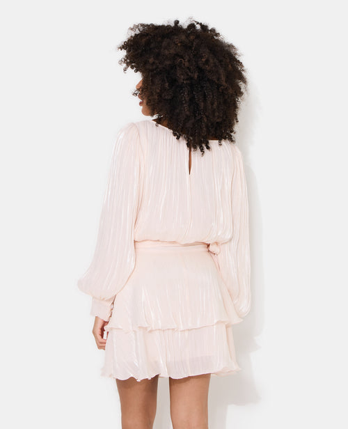 Robe en tissu brillant avec effet drapé - PIMKIE - 6