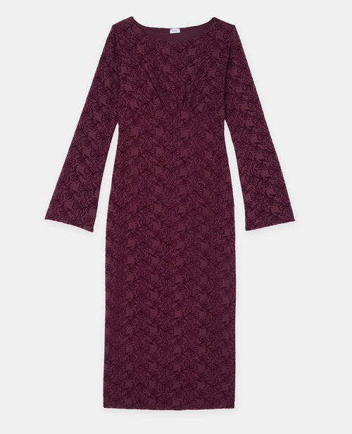 Robe longue en résille avec motifs fleurs en velours - PIMKIE - 4