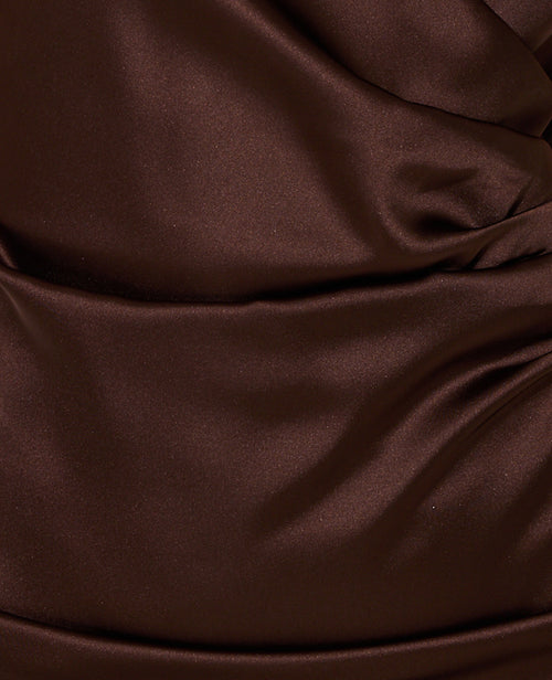 Robe longue en satin avec encolure croisée - PIMKIE - 7