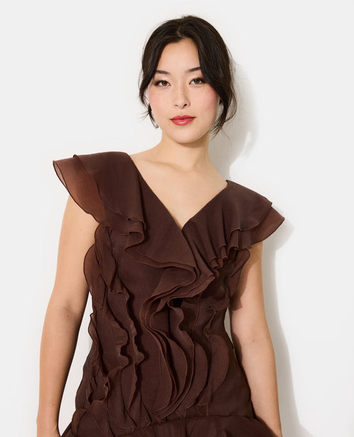 Robe courte sans manches avec volants - PIMKIE - 3