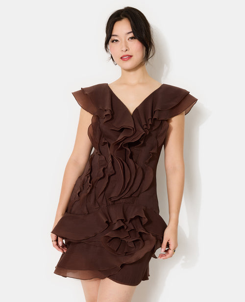 Robe courte sans manches avec volants - PIMKIE - 5