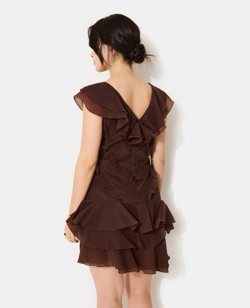 Robe courte sans manches avec volants - PIMKIE - 6