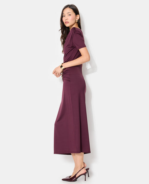 Robe longue en maille stretch avec ceinture fantaisie - PIMKIE - 2