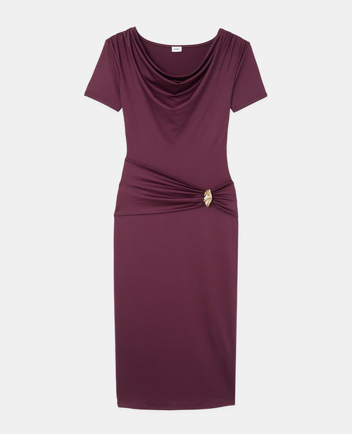 Robe longue en maille stretch avec ceinture fantaisie - PIMKIE - 4