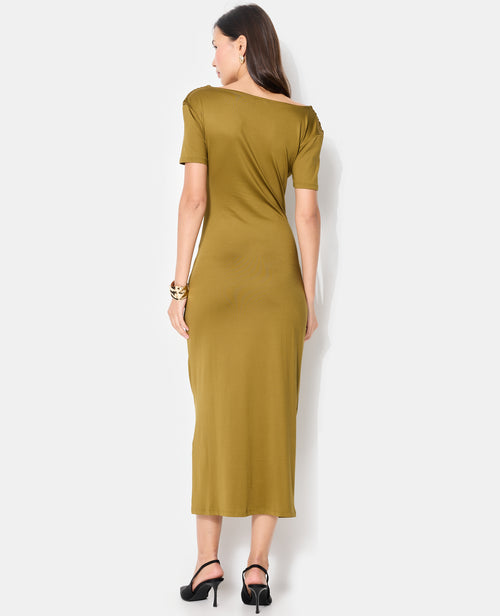 Robe longue en maille stretch avec ceinture fantaisie - PIMKIE - 6