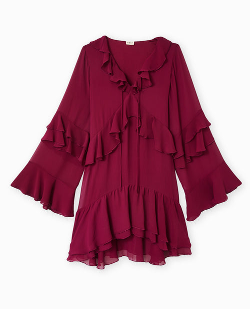 Robe courte en voile avec volants - PIMKIE - 4