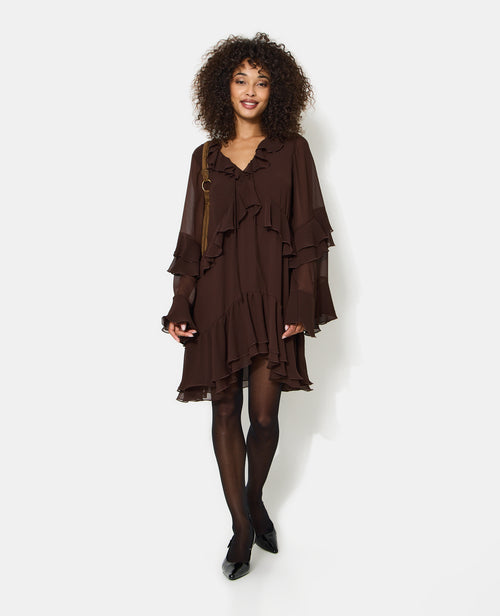 Robe courte en voile avec volants - PIMKIE - 3