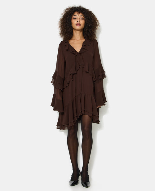 Robe courte en voile avec volants - PIMKIE - 5