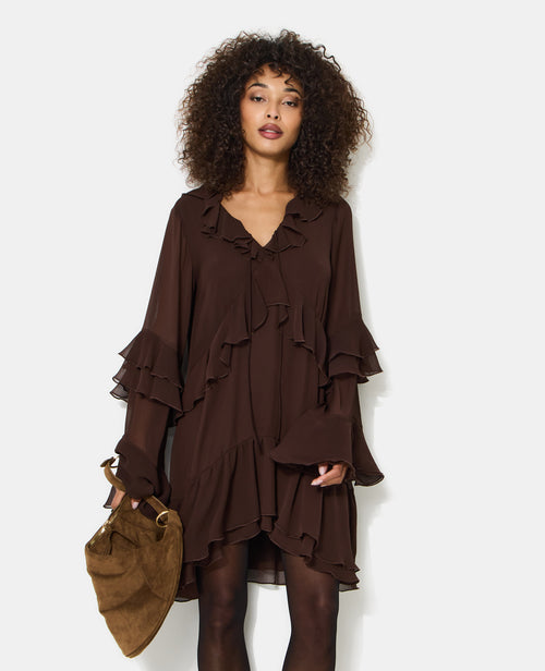 Robe courte en voile avec volants - PIMKIE - 7