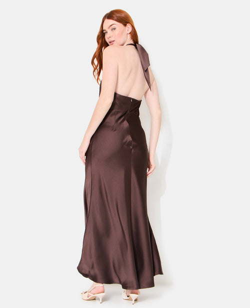 Robe longue en satin avec dos-nu - PIMKIE - 2