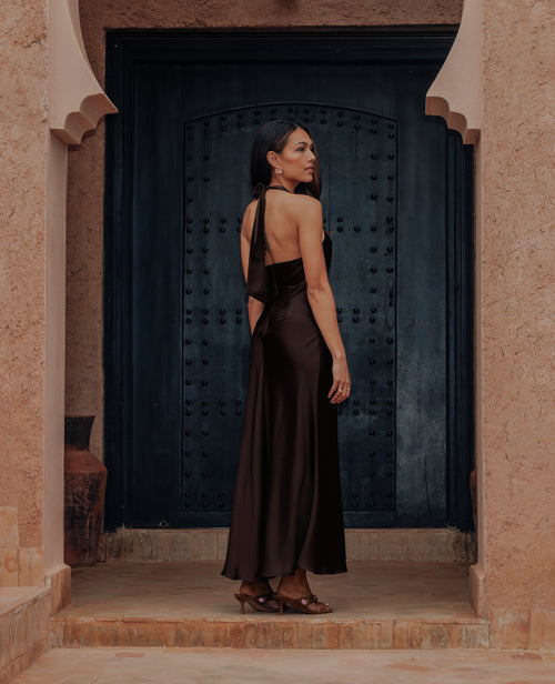 Robe longue en satin avec dos-nu - PIMKIE - 2