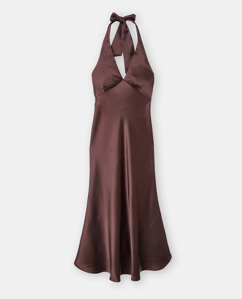 Robe longue en satin avec dos-nu - PIMKIE - 4