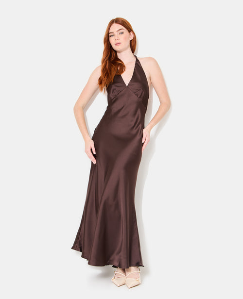 Robe longue en satin avec dos-nu - PIMKIE - 5