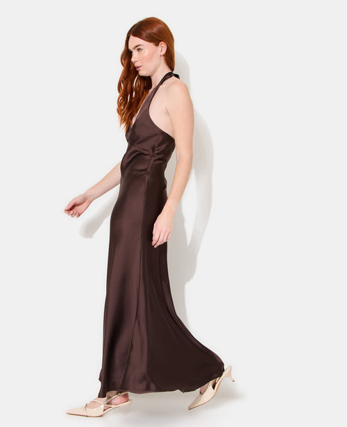 Robe longue en satin avec dos-nu - PIMKIE - 6
