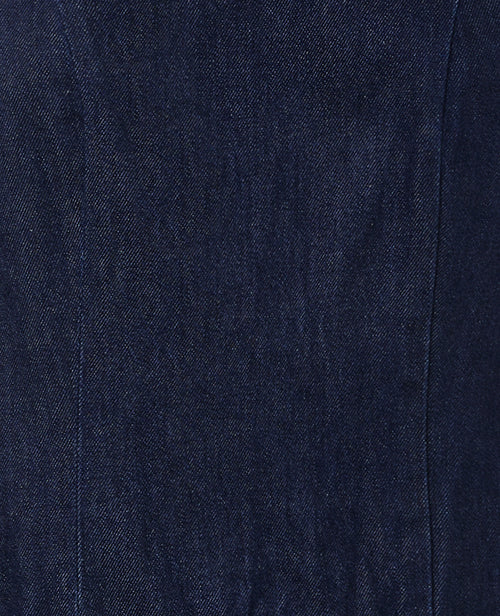 Robe courte en jean avec volant et dos dégagé - PIMKIE - 1