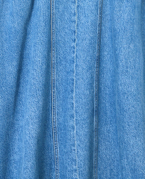 Robe sicilienne longue en jean dos ouvert - PIMKIE - 8