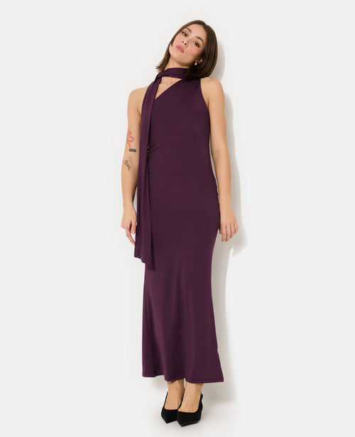 Robe longue asymétrique avec foulard - PIMKIE - 5