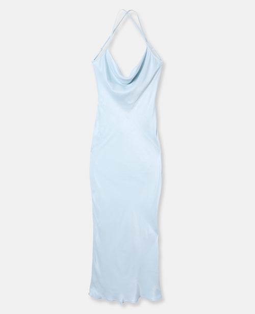 Robe longue en satin encolure bénitier - PIMKIE - 4