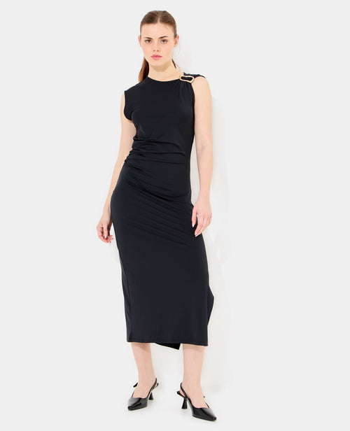 Robe longue en maille avec détail bijou - PIMKIE - 1