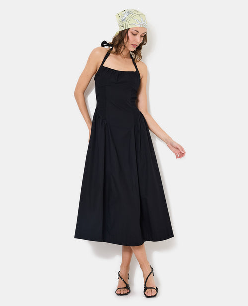 Robe longue évasée avec smocks - PIMKIE - 1