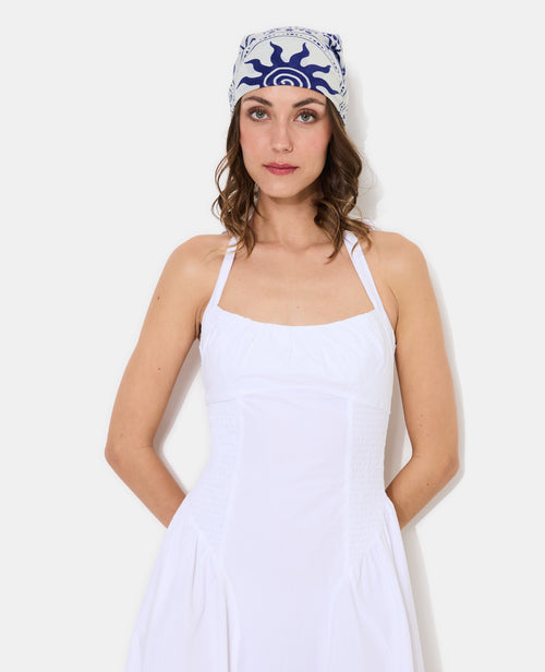 Robe longue évasée avec smocks - PIMKIE - 2
