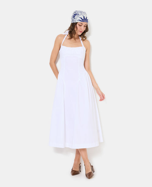 Robe longue évasée avec smocks - PIMKIE - 3