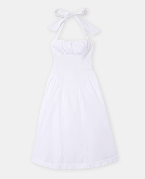Robe longue évasée avec smocks - PIMKIE - 4