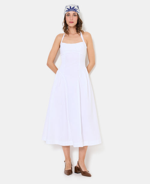 Robe longue évasée avec smocks - PIMKIE - 5