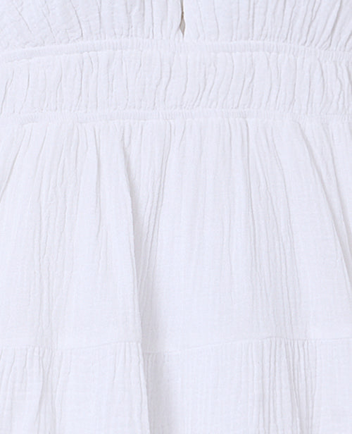 Robe courte dos-nu en gaze de coton - PIMKIE - 7