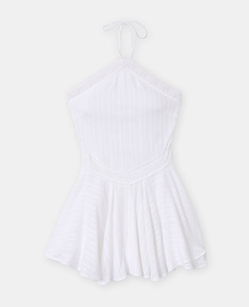 Robe courte dos-nu avec galons dentelle - PIMKIE - 4