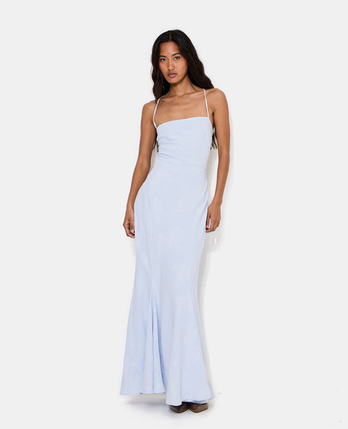 Robe longue évasée effet sirène avec bretelles - PIMKIE - 5