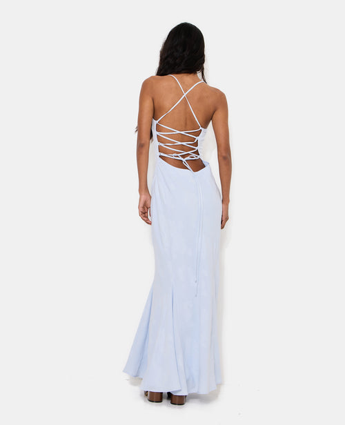 Robe longue évasée effet sirène avec bretelles - PIMKIE - 6