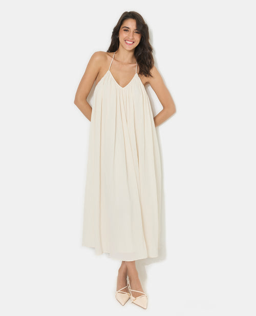 Robe longue et ample avec fines bretelles - PIMKIE - 1