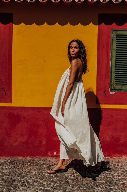 Robe longue et ample avec fines bretelles - PIMKIE - 1