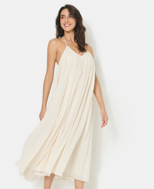 Robe longue et ample avec fines bretelles - PIMKIE - 2