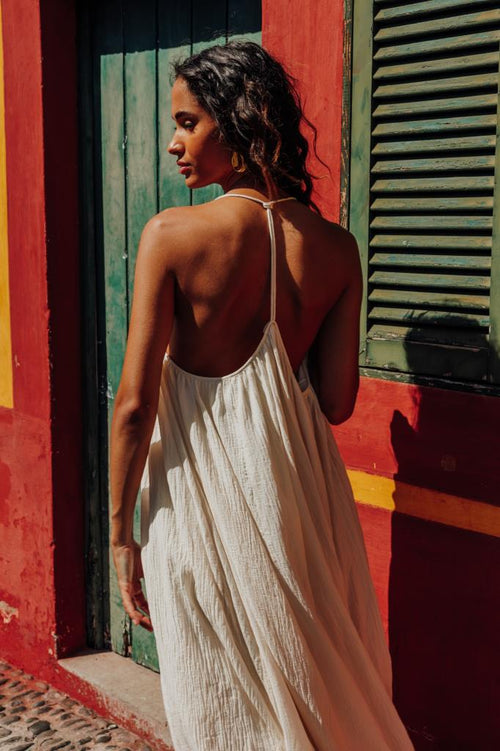 Robe longue et ample avec fines bretelles - PIMKIE - 2